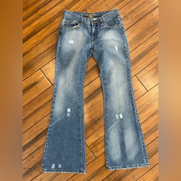 Women's people of the world Y2K, 100% cotton flare jeans, size 26 - Picture 2 of 9